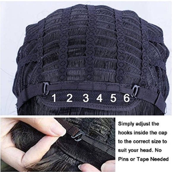 Silver White Curly Bangs Wigs - Picture 5 of 5